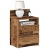 Mesillas de noche 2 uds con 2 cajones madera vieja 40x33x60