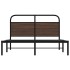 Estructura de cama sin colchón 120x190 cm madera marrón