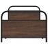 Estructura de cama sin colchón 100x190 cm madera marrón