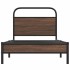 Estructura de cama sin colchón 90x190 cm madera marrón