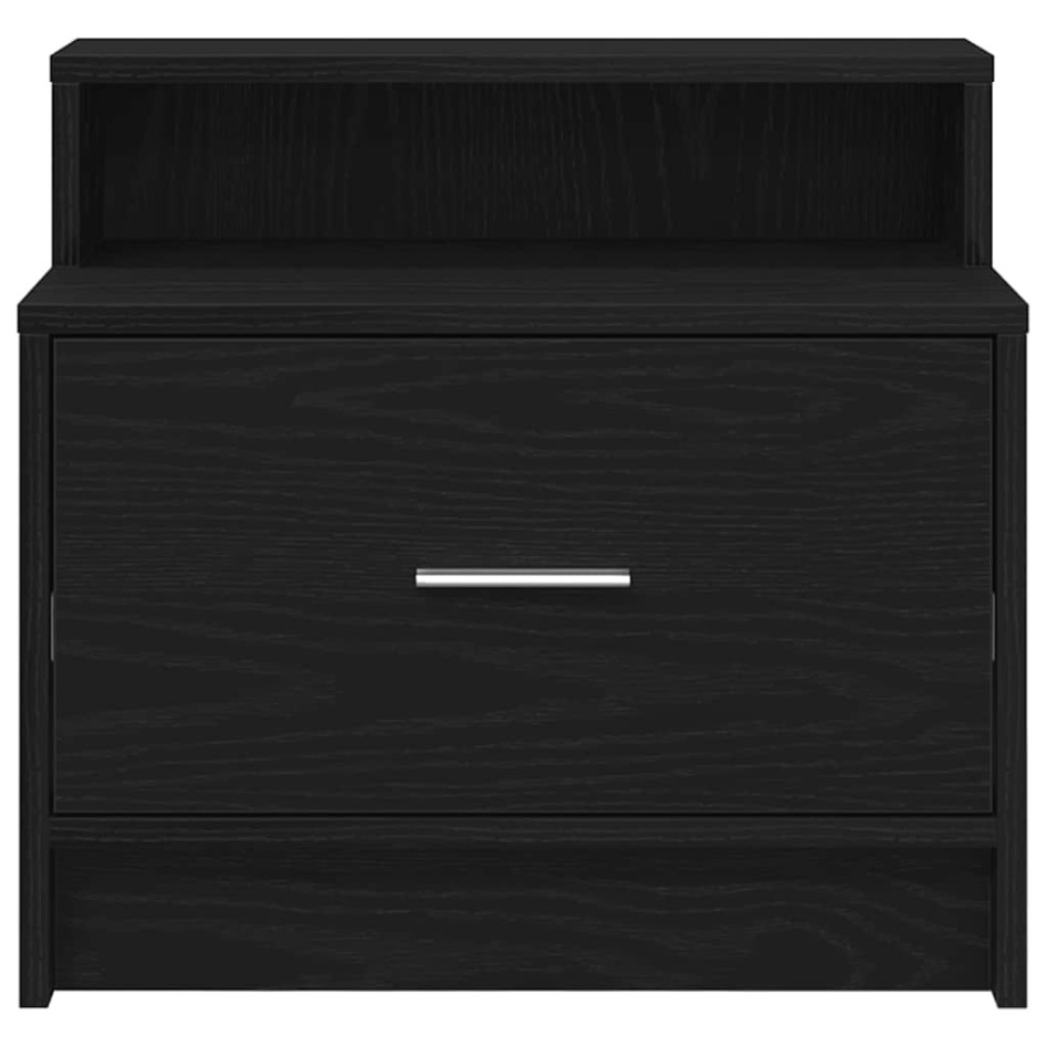 Mesillas de noche con cajón 2 uds roble negro 51x31x47