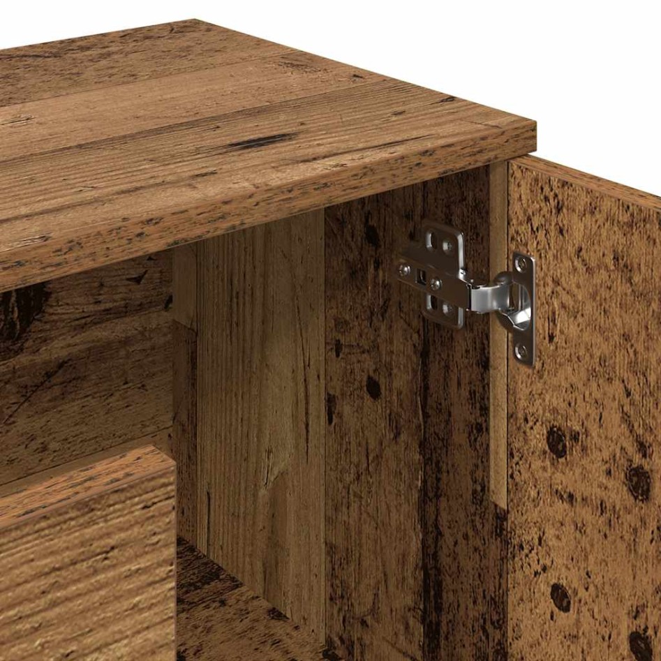 Aparador de madera de ingeniería envejecida 90x29,5x65