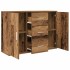 Aparador de madera de ingeniería envejecida 90x29,5x65