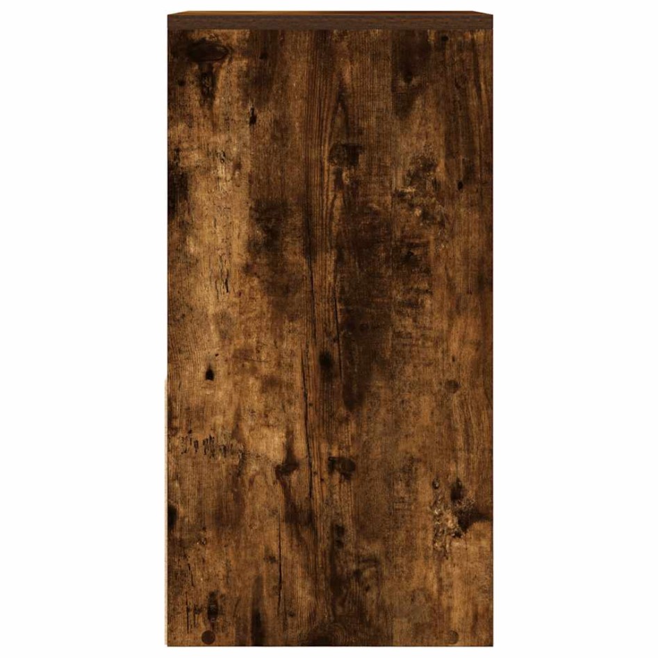 Mesillas de noche con cajón 2 uds roble ahumado 35x34x66,5