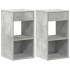 Mesillas de noche con cajón 2 uds gris hormigón 35x34x66,5