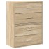 Armarios con 2 cajones 2 uds roble sonoma 60x31x40