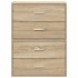 Armarios con 2 cajones 2 uds roble sonoma 60x31x40