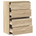 Armarios con 2 cajones 2 uds roble sonoma 60x31x40
