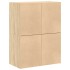 Armarios con 2 cajones 2 uds roble sonoma 60x31x40