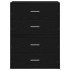 Armarios con 2 cajones 2 uds roble negro 60x31x40