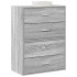 Armarios con 2 cajones 2 uds gris sonoma 60x31x40