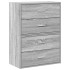 Armarios con 2 cajones 2 uds gris sonoma 60x31x40