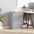 Armarios con 2 cajones 2 uds gris sonoma 60x31x40