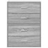 Armarios con 2 cajones 2 uds gris sonoma 60x31x40
