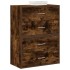 Armarios con 2 cajones 2 uds roble ahumado 60x31x40
