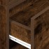 Armarios con 2 cajones 2 uds roble ahumado 60x31x40