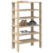 Mueble zapatero madera contrachapada roble Sonoma 61x32x105 cm