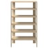 Mueble zapatero madera contrachapada roble Sonoma 61x32x105