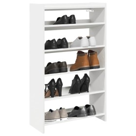 Mueble zapatero madera contrachapada blanco 60x25x100