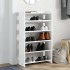 Mueble zapatero madera contrachapada blanco 60x25x100
