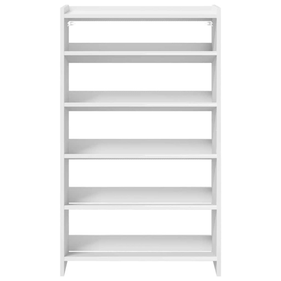 Mueble zapatero madera contrachapada blanco 60x25x100