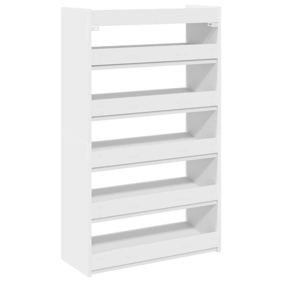 Mueble zapatero madera contrachapada blanco 60x25x100