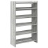 Mueble zapatero madera contrachapada gris sonoma 60x25x100