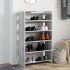Mueble zapatero madera contrachapada gris sonoma 60x25x100