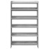 Mueble zapatero madera contrachapada gris sonoma 60x25x100