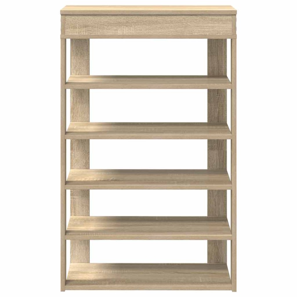 Mueble zapatero madera de ingeniería roble sonoma 60x30x98