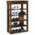Mueble zapatero madera de ingeniería roble ahumado 60x30x98