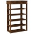 Mueble zapatero madera de ingeniería roble ahumado 60x30x98