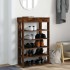 Mueble zapatero madera de ingeniería roble ahumado 60x30x98