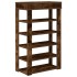 Mueble zapatero madera de ingeniería roble ahumado 60x30x98