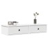 Estante de pared con cajones de madera contrachapada