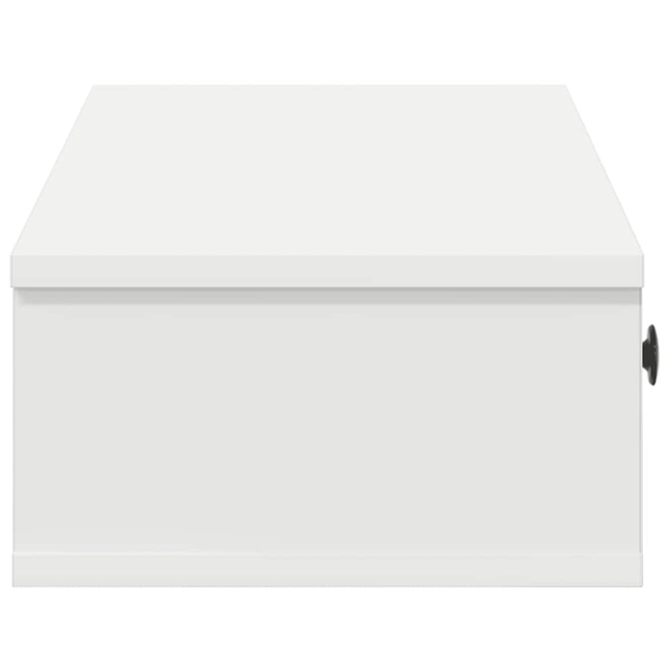 Estante de pared con cajones de madera contrachapada