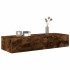 Estantería de pared cajones madera contrachapada roble