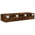 Estantería de pared cajones madera contrachapada roble