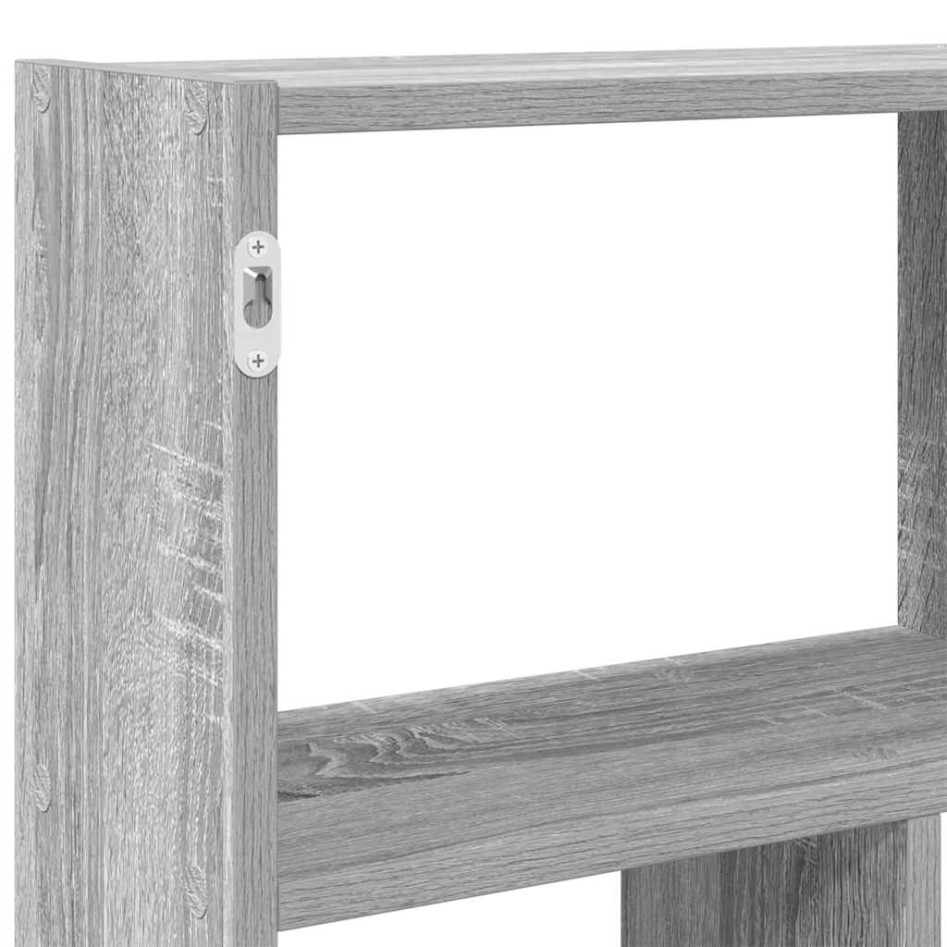 Estante cubo de pared 12 compartimentos madera gris