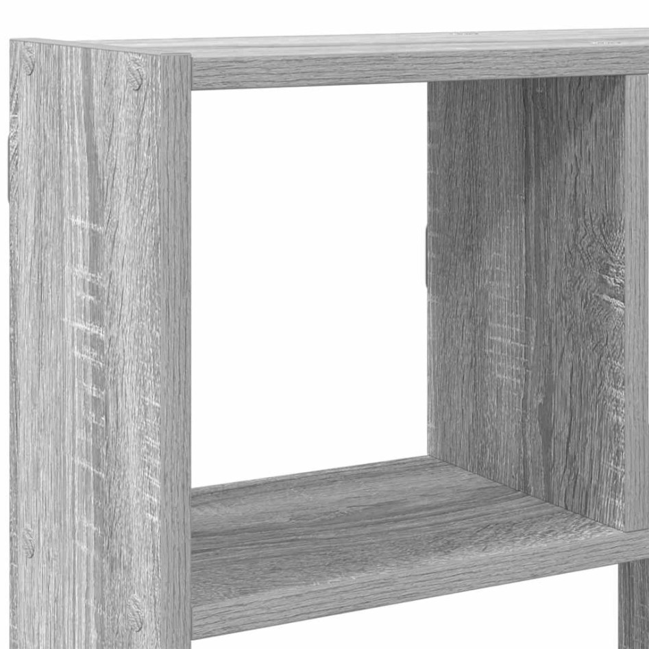 Estante cubo de pared 12 compartimentos madera gris