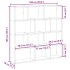 Estante cubo de pared 12 compartimentos madera gris