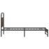 Estructura de cama sin colchón 100x200 cm madera marrón