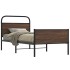 Estructura de cama sin colchón 100x190 cm madera marrón