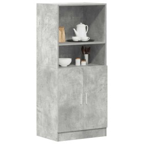 Mueble cocina madera ingeniería gris hormigón 57x41,5x131,5