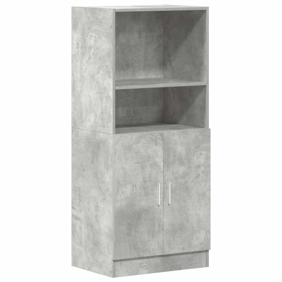 Mueble cocina madera ingeniería gris hormigón 57x41,5x131,5