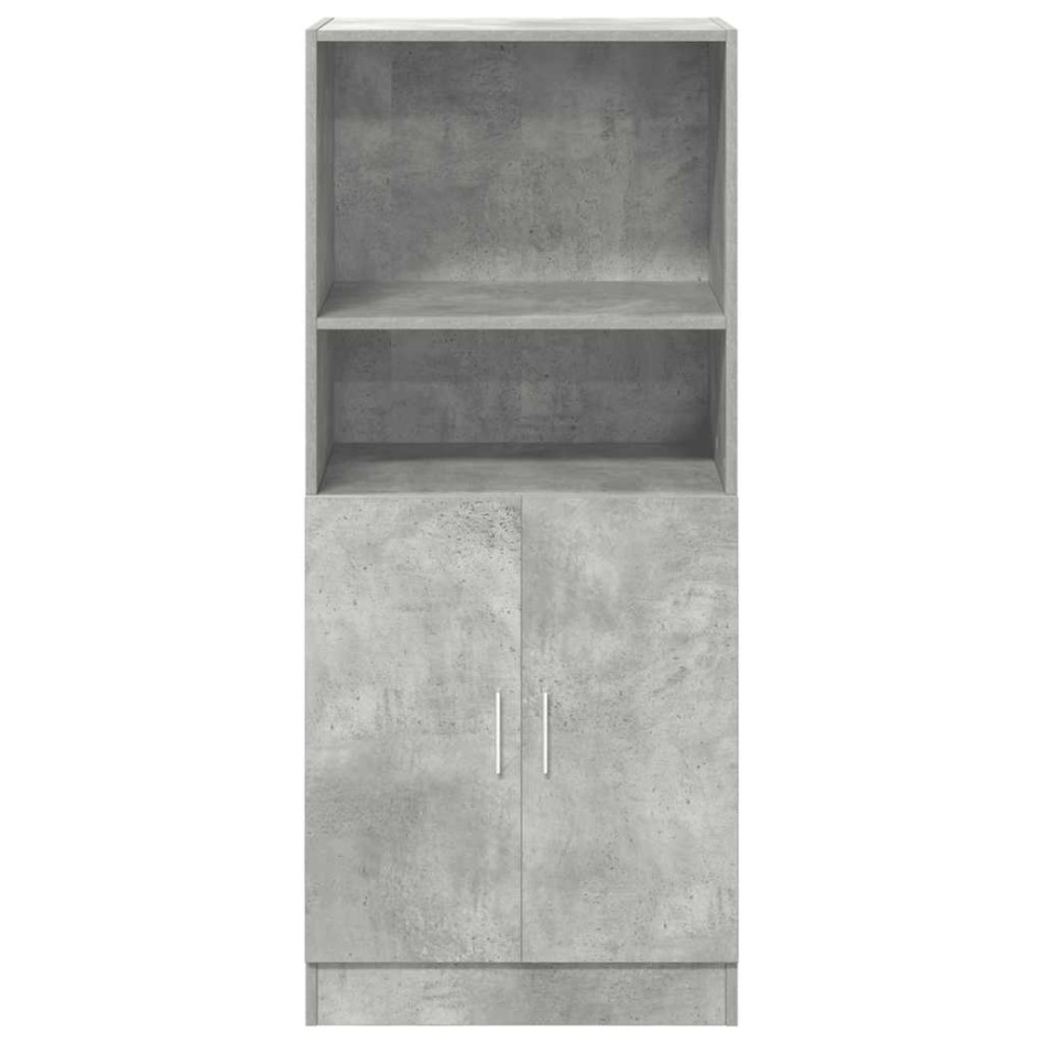 Mueble cocina madera ingeniería gris hormigón 57x41,5x131,5