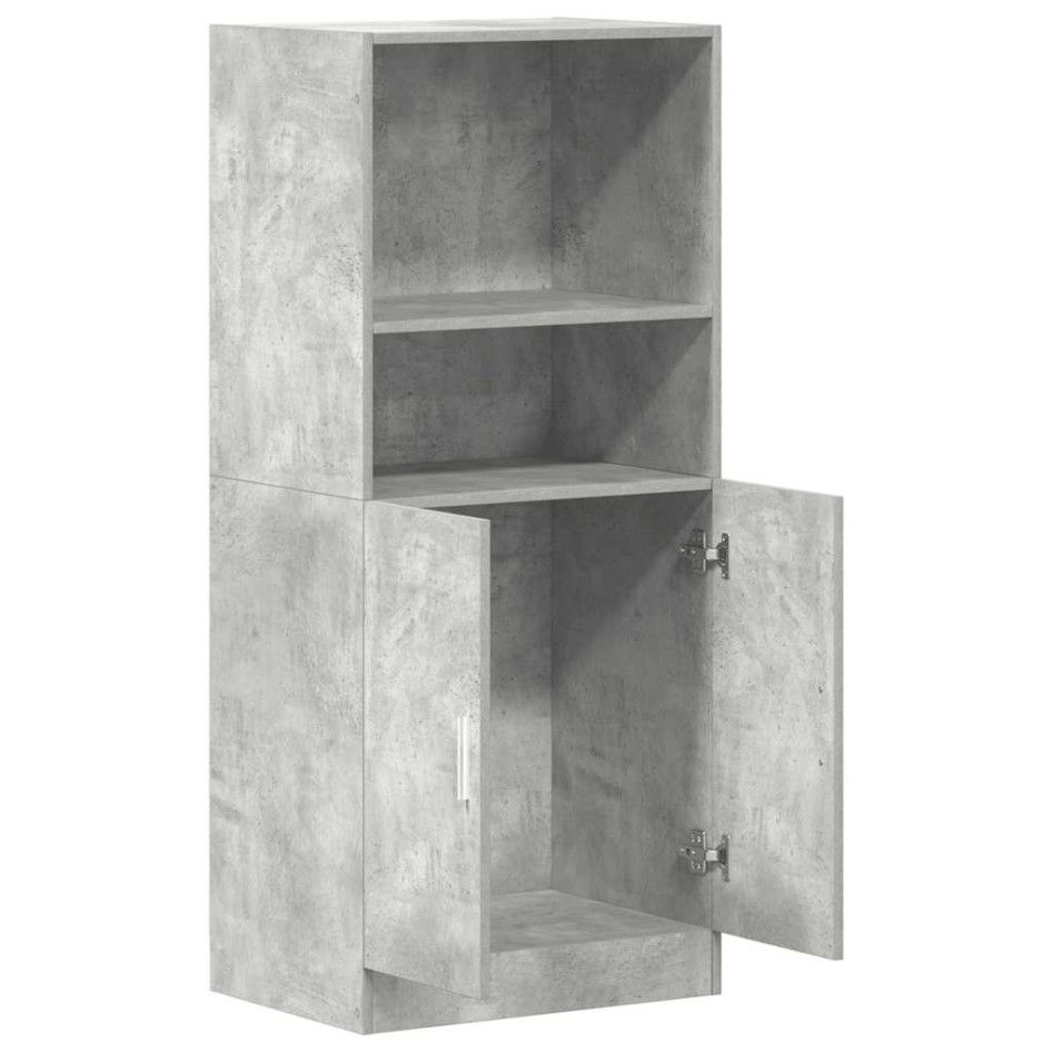 Mueble cocina madera ingeniería gris hormigón 57x41,5x131,5