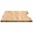 Tablero escritorio rectangular madera maciza roble sin