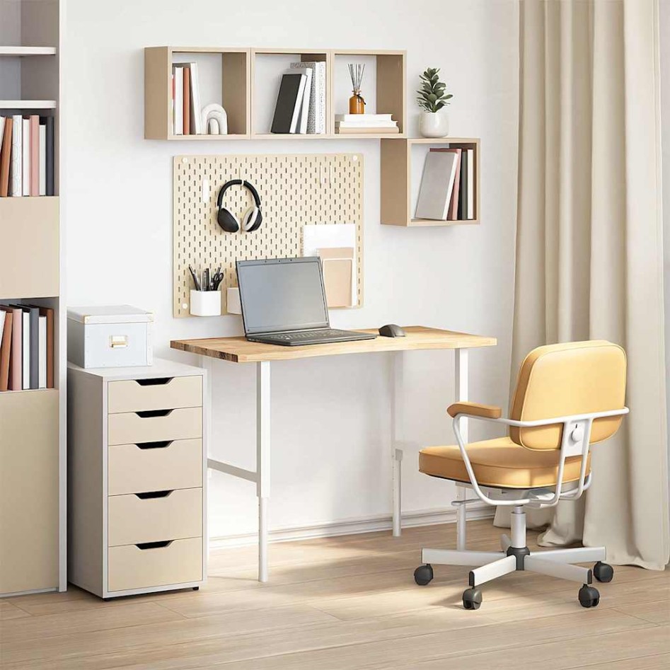 Tablero escritorio rectangular madera maciza roble sin