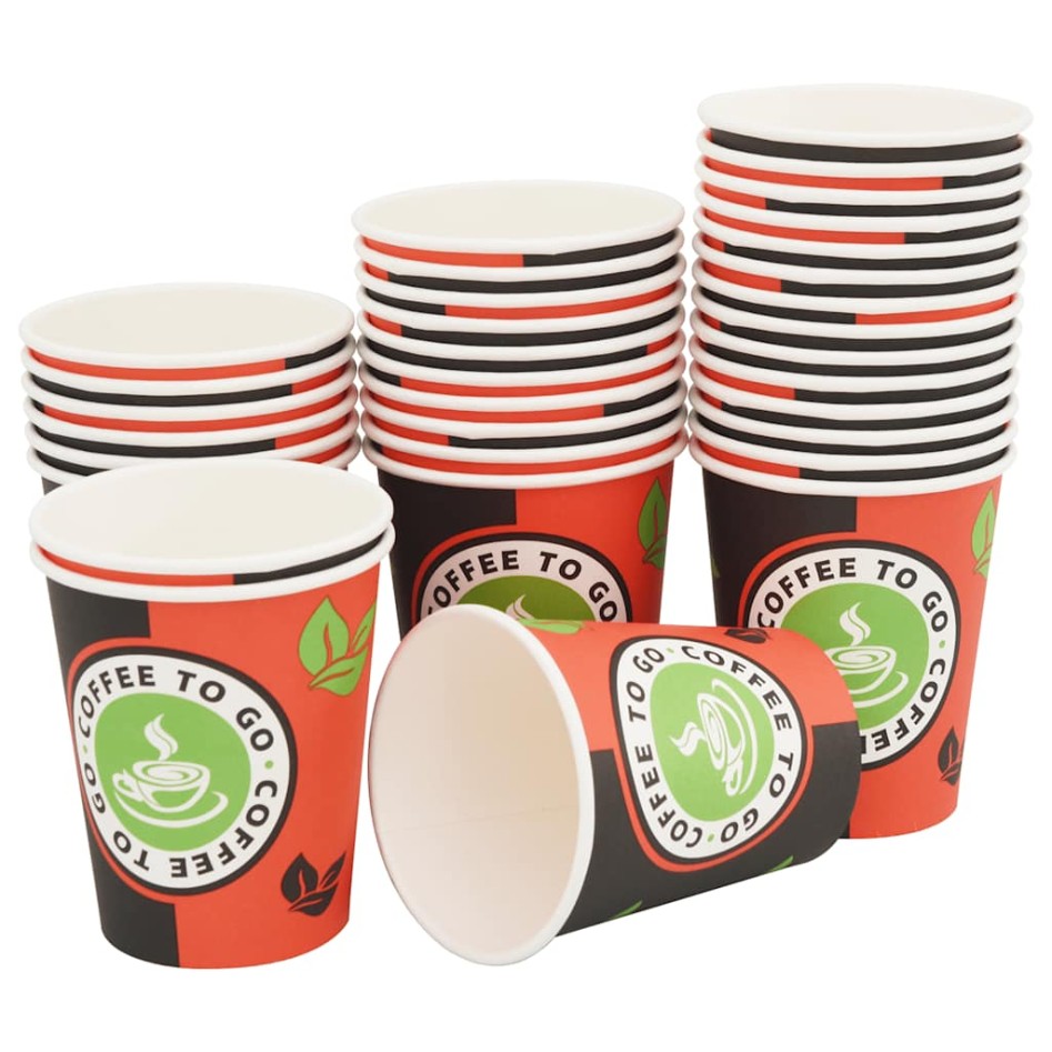 Vasos de café de papel con tapa 1000 uds 8oz